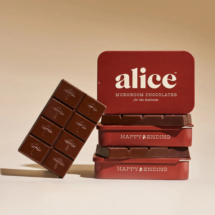 Alice Mushrooms Happy Ending: Mushroom Chocolates for Arousal