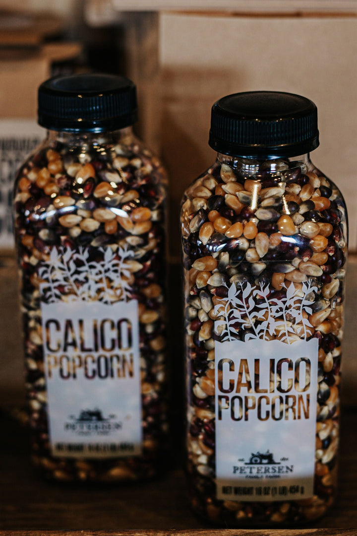 Petersen Family Farm Popcorn Calico Bottled Popcorn