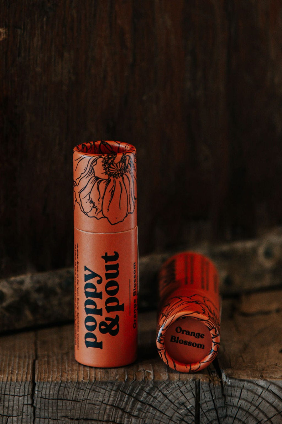 Poppy and Pout Personal Care Lip Balm, Orange Blossom