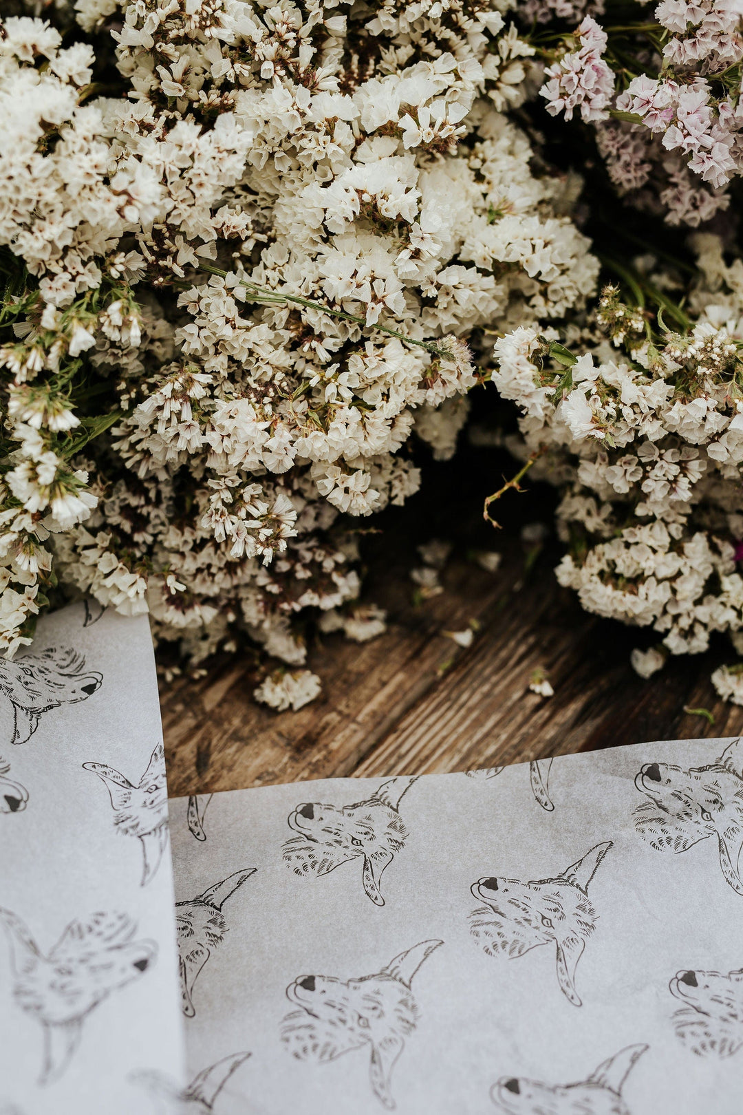 The Kinlands Large White Dried Statice Floral Bouquet