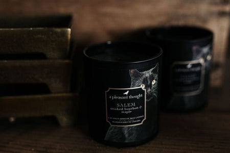 A Pleasant Thought candles Salem: Smoked Bourbon & Maple Candle