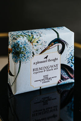 A Pleasant Thought Personal Care Hemingway Cypress and Black Salt Bar Soap