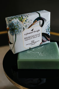 A Pleasant Thought Personal Care Hemingway Cypress and Black Salt Bar Soap
