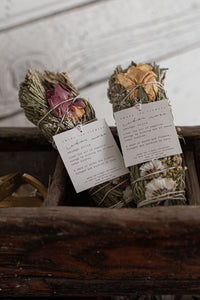 Among the Flowers Personal Care Floral Smudge Wand