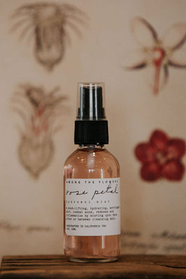 Among the Flowers Personal Care Rose Petal Hydrosol Mist