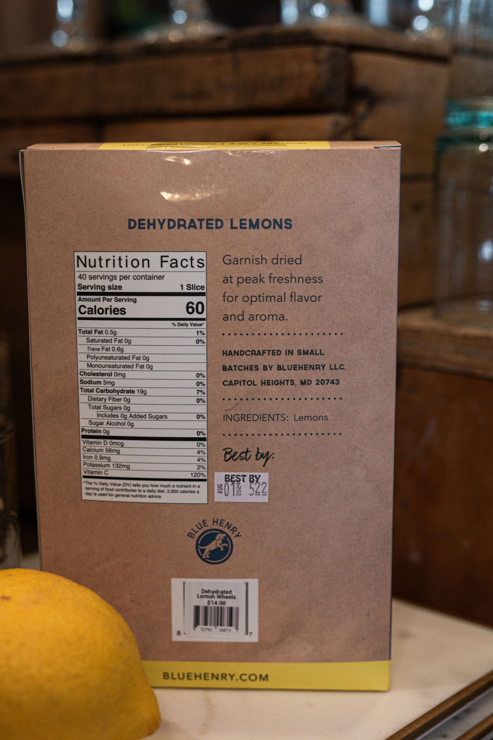 BlueHenry LLC Elixirs/Cocktails Dehydrated Lemon Wheels