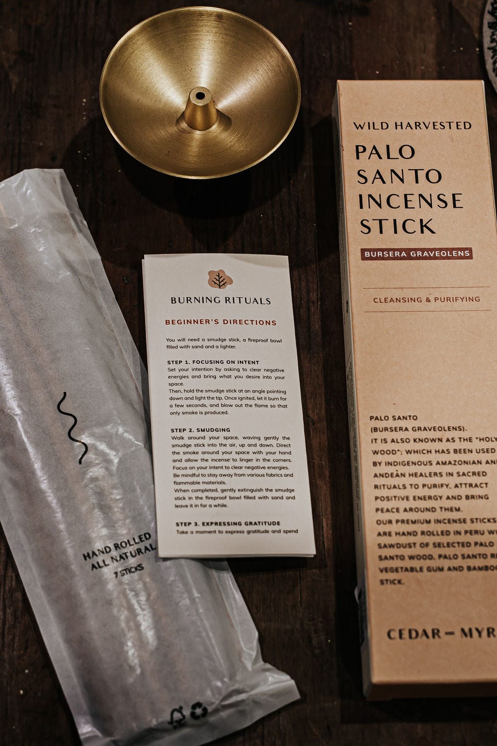 Cedar and Myrrh Palo Santo Incense Sticks