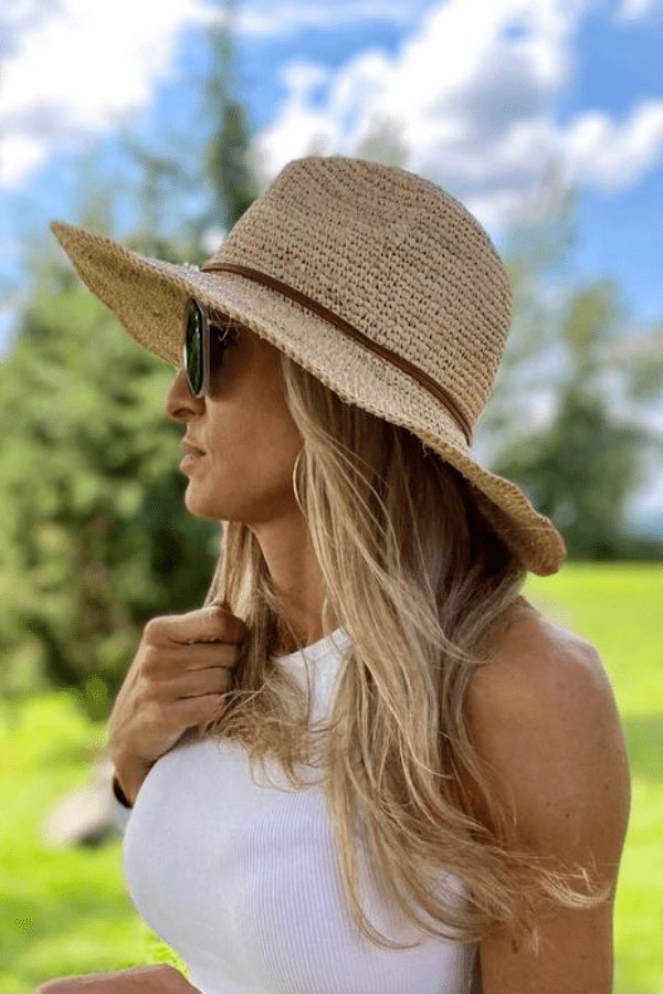 Chloe Alexis Accessories Natural The Senora - Raffia Hat