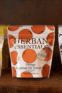Herban Essentials Personal Care Orange Towelettes