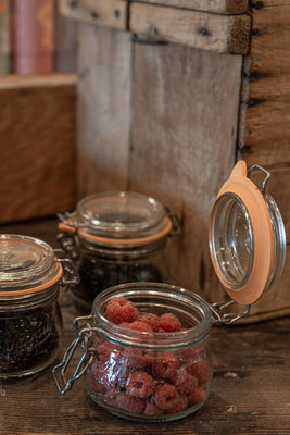 Le Parfait Kitchen Essentials 250ml Rounded French Glass Storage Jar w/ Airtight Rubber Seal