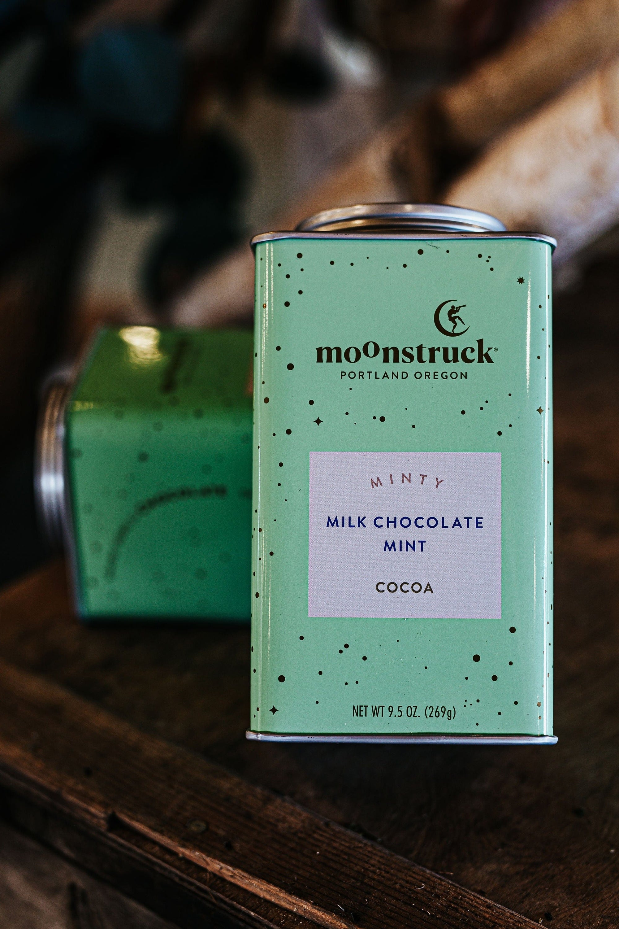 Moonstruck Minty: Mint Milk Chocolate Hot Cocoa Tin