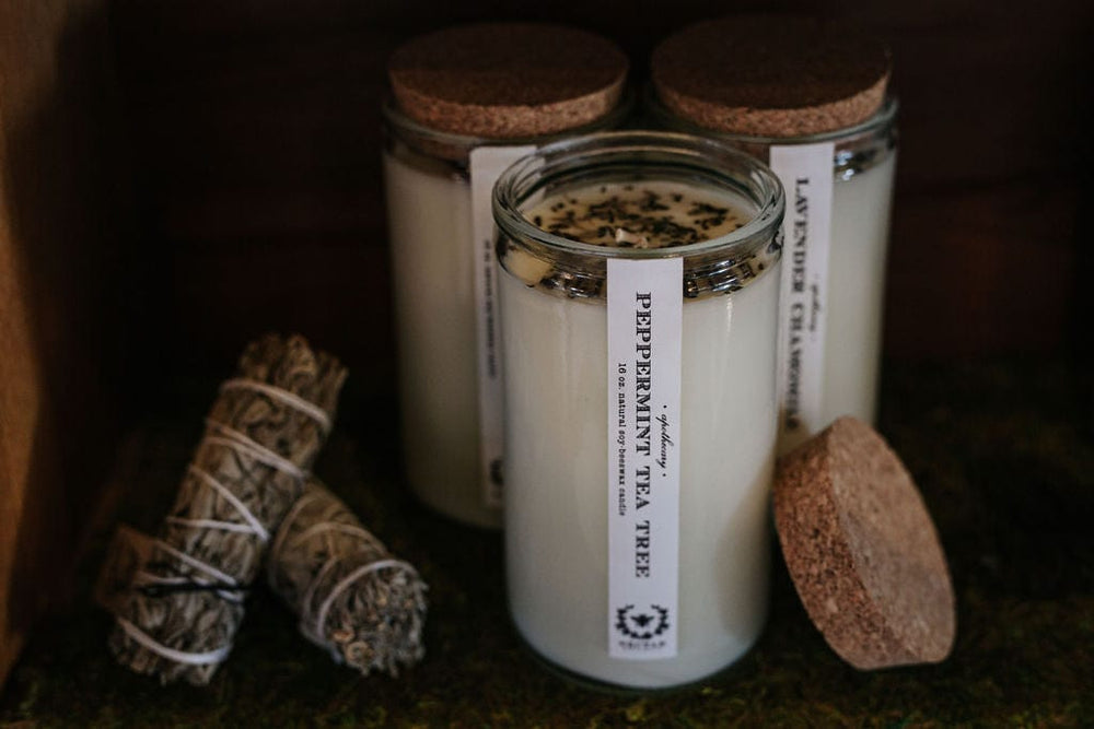 Nectar Republic Candles Peppermint Tea Tree: Apothecary Candle - Detoxifying