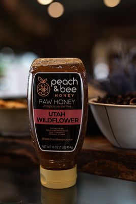 Peach & Bee Syrups/Sauces/Spreads Peach & Bee Honey - Utah Alfalfa
