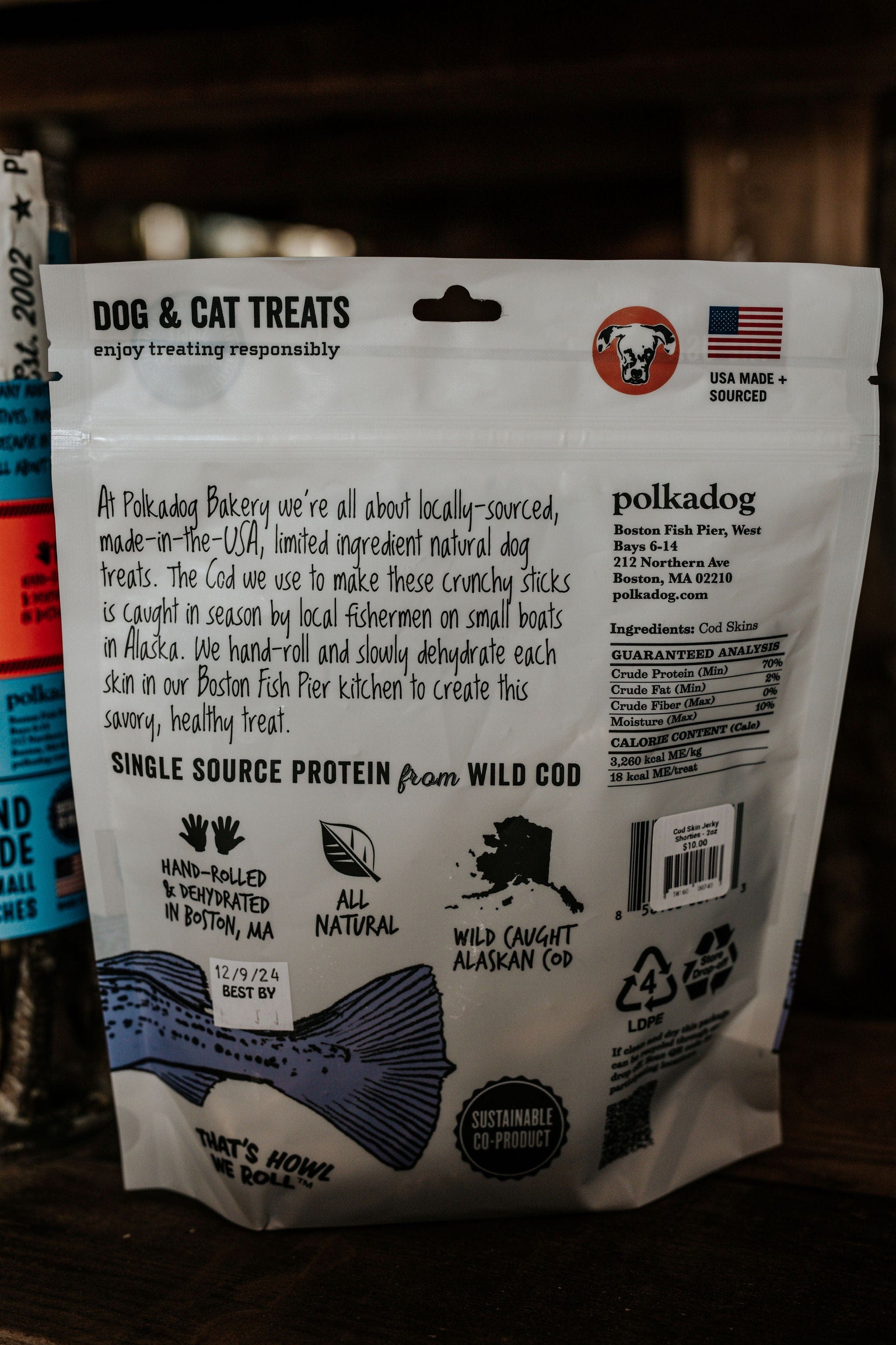 Polkadog Pets Cod Skin Jerky Shorties