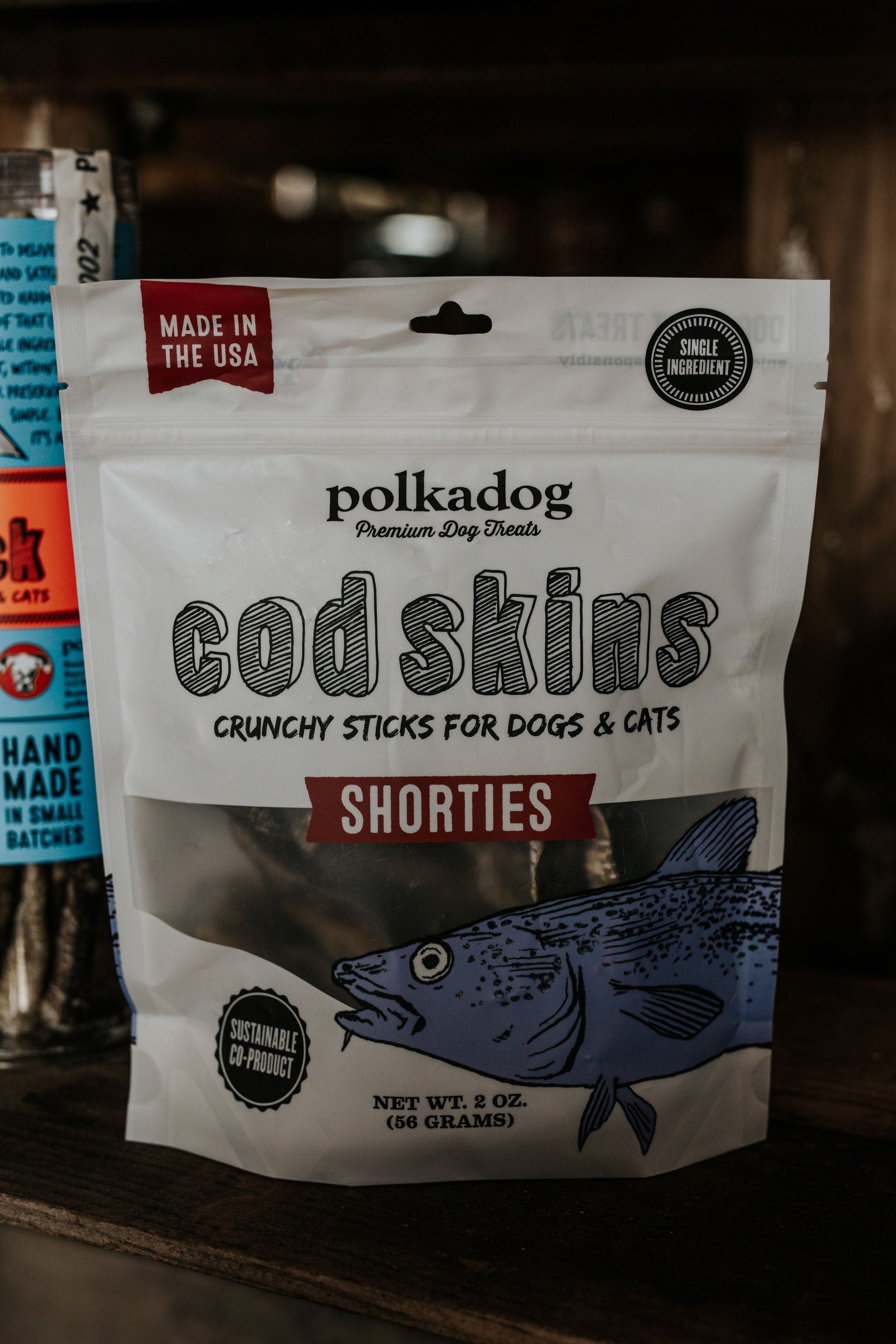 Polkadog Pets Cod Skin Jerky Shorties