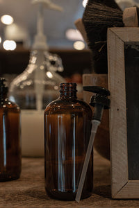 Re:Plenish Zero Waste Cleaning Supplies Amber Glass Bottle w/ Pump