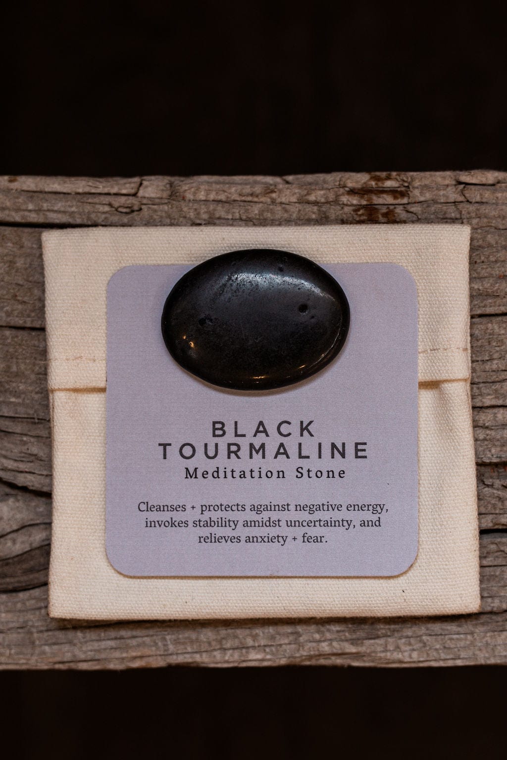 Slow North Personal Care Black Tourmaline - Meditation Stone