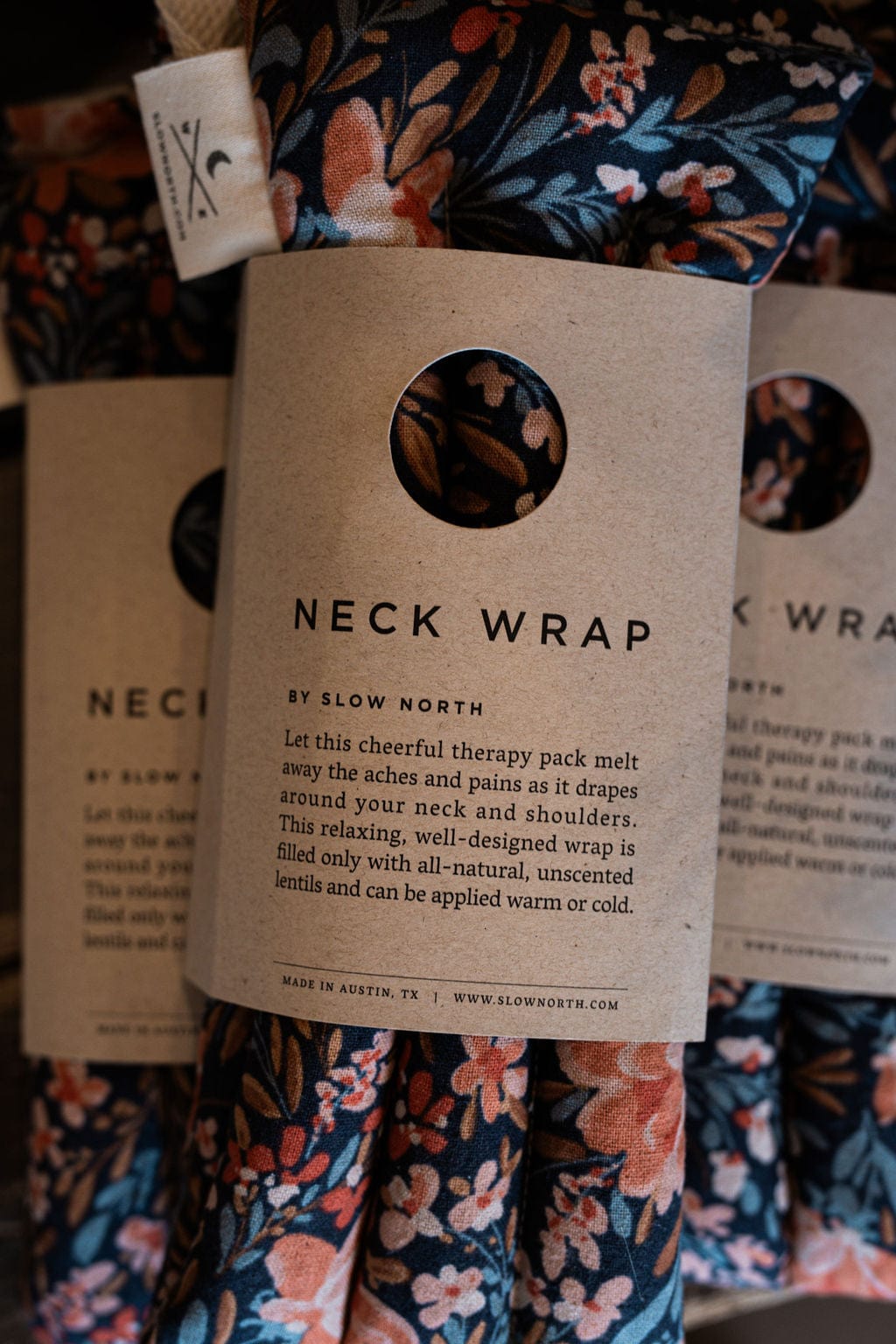 Slow North Personal Care Neck Wrap Therapy Pack - Pom Blossom
