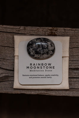 Slow North Personal Care Rainbow Moonstone - Meditation Stone