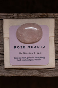 Slow North Personal Care Rose Quartz - Meditation Stone