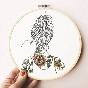 Stitch Happy Stitch Tattooed Shoulders Embroidery Kit