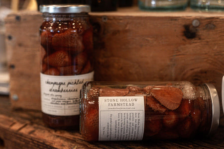 Stone Hollow Farmstead Syrups/Sauces/Spreads Champagne Pickled Strawberries