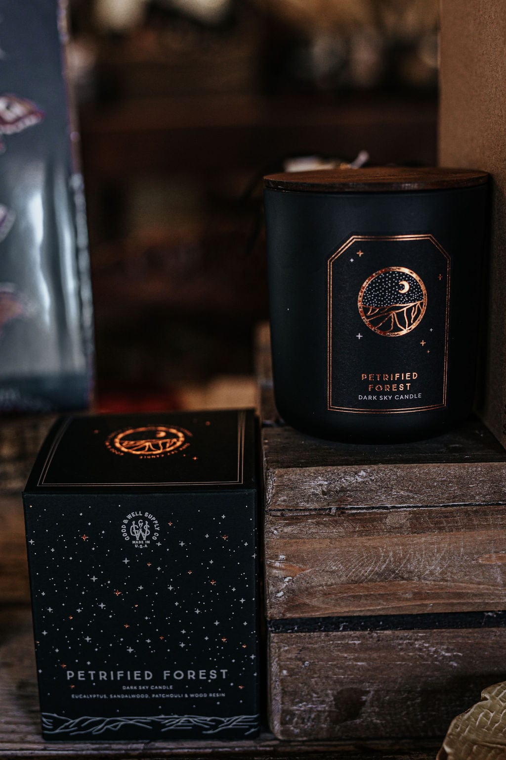 The Kinlands Good & Well Petrified Forest Candle - Dark Sky Park Collection