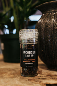 The Kinlands Jacobsen Salt Co Tellicherry Peppercorns Grinder- 2.1 oz